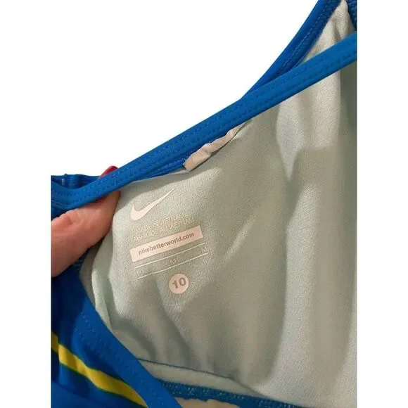 Nike Tankini Swim Tank Top Racerback Blue Women's Medium - Picture 8 of 9
